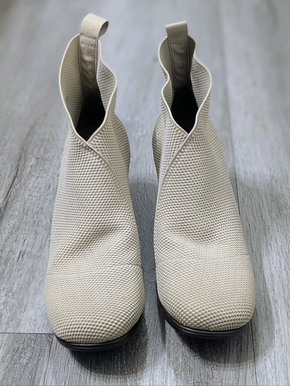Charleston Shoe Co Beige Ankle Boots NWOT